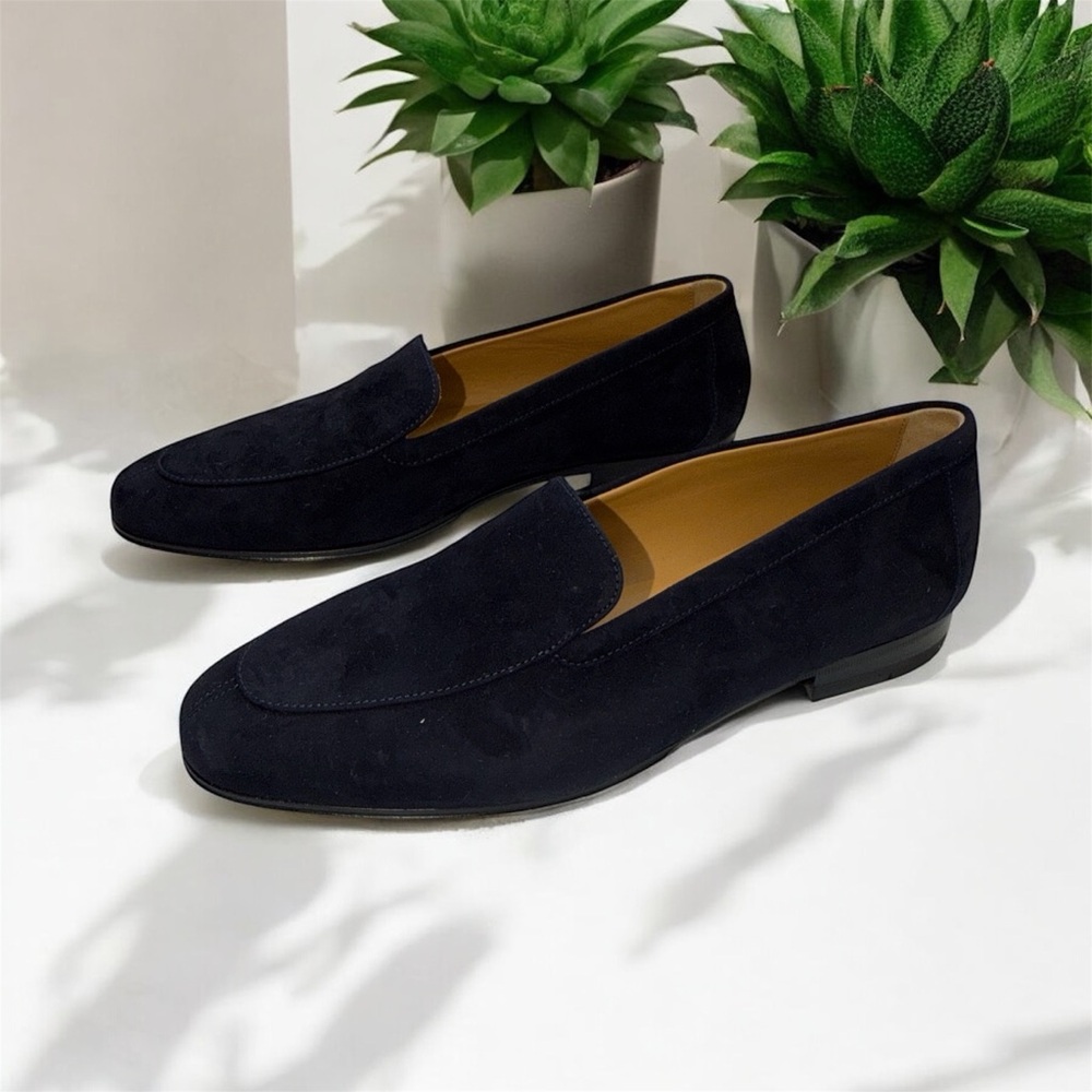 The Row Sophie suede loafers